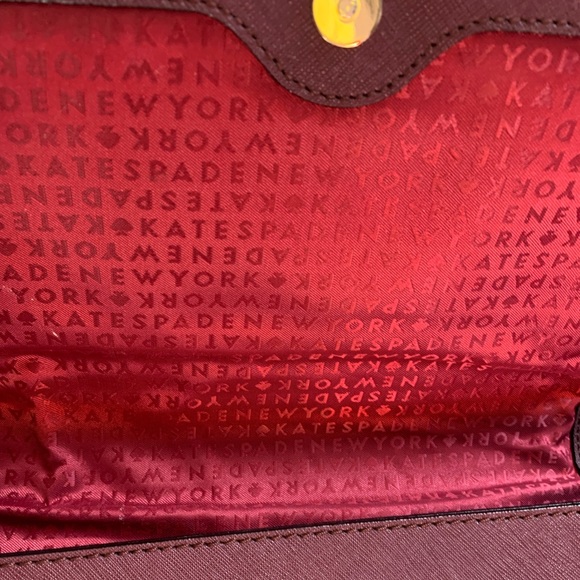 Crossbody handbag, burgundy - Picture 5 of 6